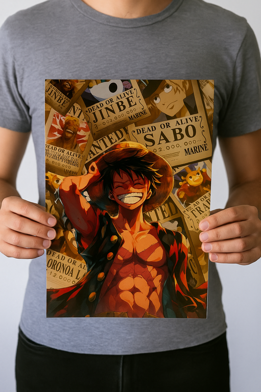 Luffy Poster - One Piece Anime Wall Art